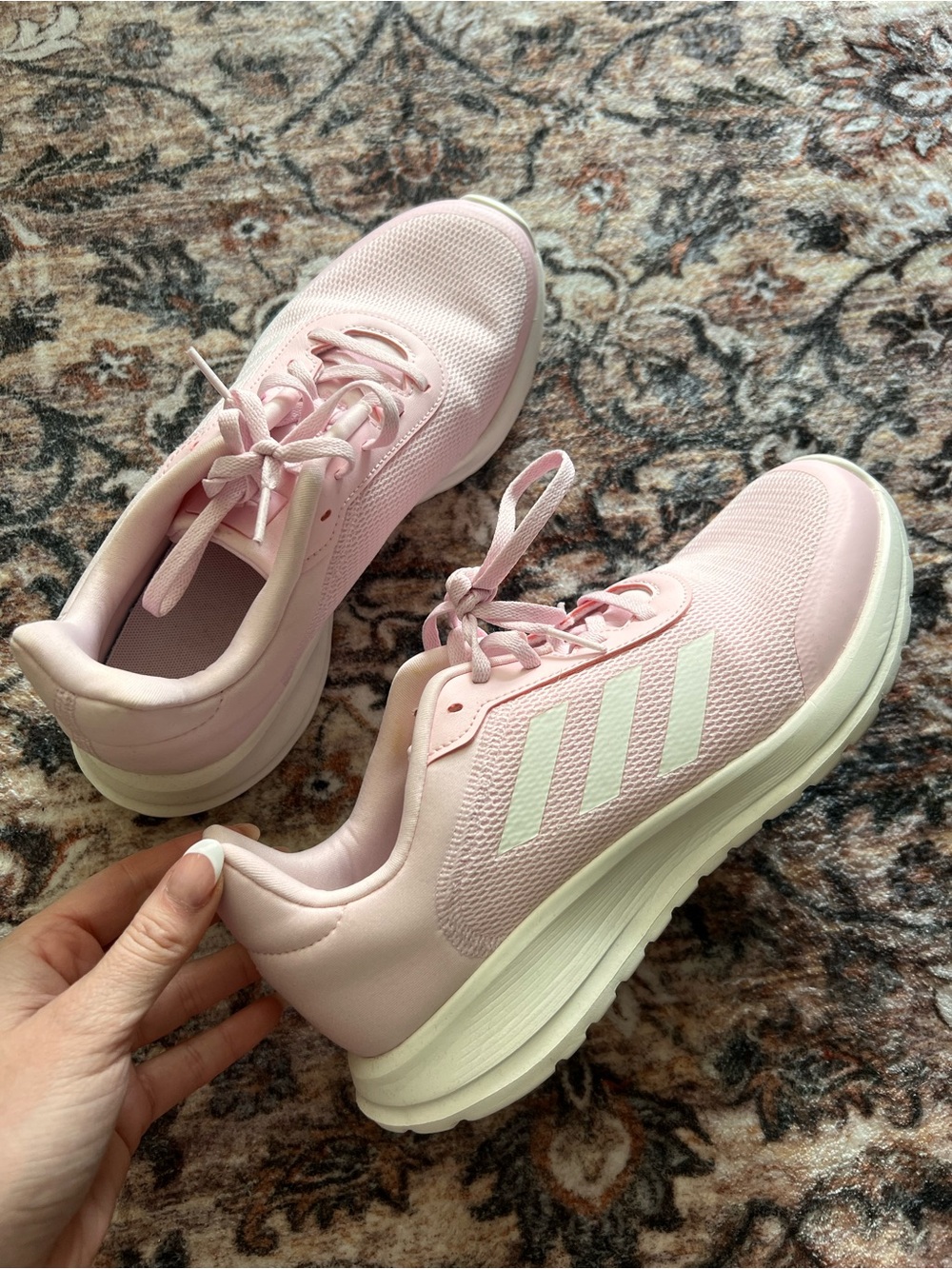 adidas Light Pink Women's Athletic Running Sneakers - Picture 1 of 4